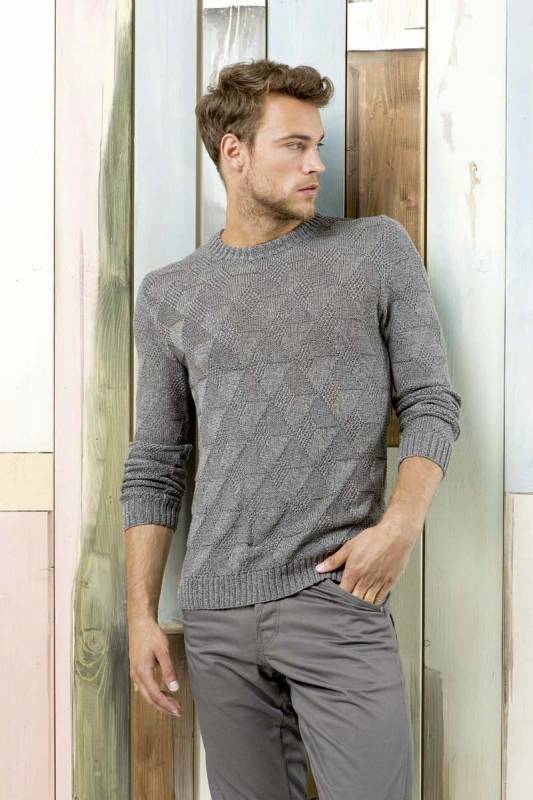 Knitting instructions Mens sweater 218-26 LANGYARNS STELLINA as download