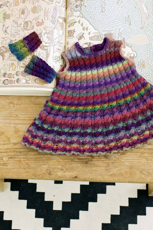 Knitting instructions Wristwarmers 223-20_01 LANGYARNS MILLE COLORI BABY as download