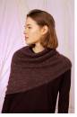 Knitting set Asymmetric cowl MOHAIR FANCY with knitting instructions in garnwelt box in size ca 46 x 120 cm