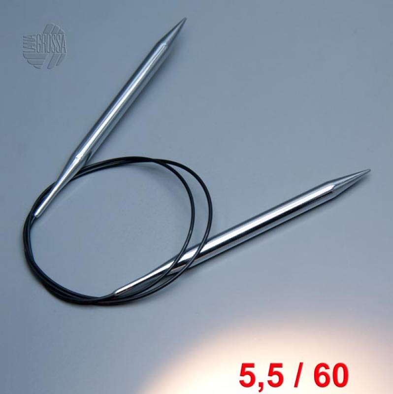 Lana Grossa Rundstricknadel Messing 60cm / 5,5mm