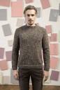 Knitting set Men sweater DONEGAL with knitting instructions in garnwelt box in size S