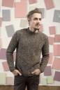 Knitting set Men sweater DONEGAL with knitting instructions in garnwelt box in size S