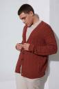 Knitting set Mens cardigan NORMA with knitting instructions in garnwelt box in size S