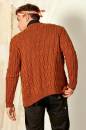 Knitting set Mens cardigan  with knitting instructions in garnwelt box in size S