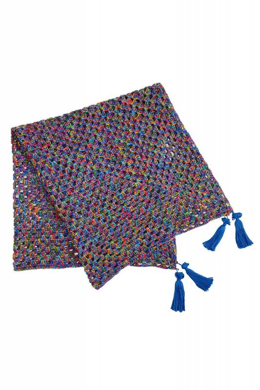 Knitting set Blanket SUNSHINE COLOR with knitting instructions in garnwelt box in size ca 100 x 100 cm