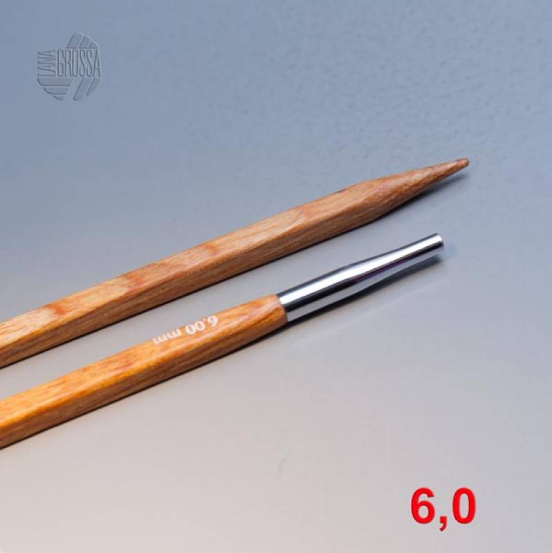 Lana Grossa Vario Nadelspitzen Design-Holz Quattro 6,0mm