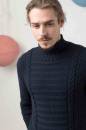 Herrenpullover - Lang Yarns Cashmere Cotton - Strickset mit Anleitung in garnwelt-Box S